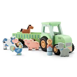 Ігровий набір New Classic Toys Трактор з причепом і 5 тварин (11936) - мініатюра 4