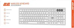 Клавіатура бездротова 2E KS270 Silver/White (2E-KS270WBWH_UA) - мініатюра 3