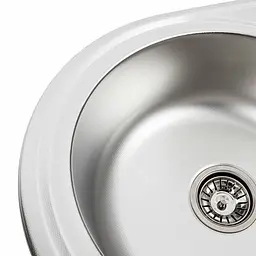 Кухонна мийка з нержавіючої сталі Platinum декор 6745 (0,8/180 мм), R, Decor - мініатюра 10