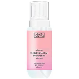 Ультраніжна пінка для вмивання з бавовною Family Doctor Delicate Care Ultra Gentle Foam For Washing 200 мл
