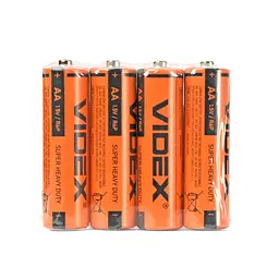 Батарейка сольова Videx R6P/AA 4шт SHRINK VIDEX (21156-000) - мініатюра 2