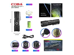 Суперпотужний Ліхтар Type-C TG 1x16340 Coba CB-X03R-TG