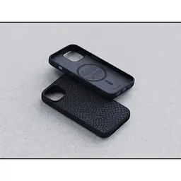 Чохол-накладка Njord Salmon Leather MagSafe Case Black для iPhone 15 Plus (NA52SL00) - мініатюра 7