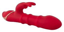Вібратор-кролик You2Toys Double Bunny 23.7 см (червоний) - мініатюра 17
