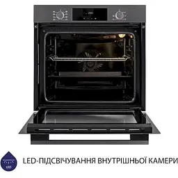 Духова шафа Minola EOD 6804 Platinum Gray сірий - мініатюра 6