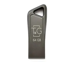 Флеш накопичувач USB 64Gb T&G Metal TG114 сріблястий USB 2.0 (TG114-64G)