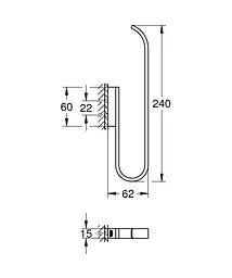 Тримач для запасного рулону туалетного паперу Grohe Selection 41067000 Хром - мініатюра 2