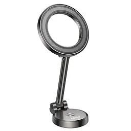 Тримач Hoco Advantage metal ring magnetic Car holder center console H51 - мініатюра 3