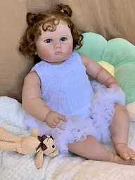 Силіконова колекційна лялька реборн reborn дівчина пупс пеппа Reborn Dolls det0018825