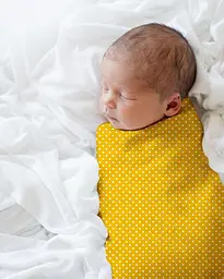 Пелюшки багаторазові Cosas дитячі Leopard Dots 2 шт., 80х100 см, гірчичні - мініатюра 5