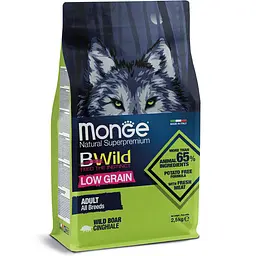 Сухий корм Monge BWild Adult Wild Boar Низкозерновий собак усіх порід на основі дикого кабана 15 кг - мініатюра 2