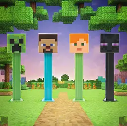 Диспенсер з цукерками Pez Minecraft Alex 17г - мініатюра 10