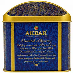 Чай Akbar Orient Mystery суміш чорного та зеленого чаю з додаванням пелюсток волошки, жасмину, троянди та трояндової олії крупнолистовий 250 г - мініатюра 4
