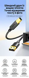 Кабель для принтера UGREEN US135 USB 2.0 USB-A - USB-B 5 м чорний (10352) - мініатюра 10