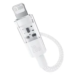 Дата кабель Baseus Gem Fast Charging Type-C to Lightning 20W (2m) (P10373001211-01) Moon White - мініатюра 2