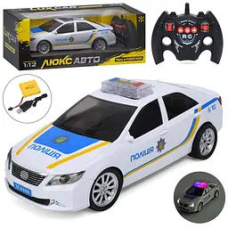 Машина M 6406 р/к2,4G, акум, 33см, 1:12, поліція, звук, світло, гумові колеса, USB,кор.44,5-17-18см