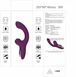 Вібратор B - Series Lyla Lila, 20.5 см (фіолетовий) - мініатюра 11