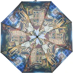 Жіноча складана парасолька повний автомат Art Rain 102 см різнобарвна