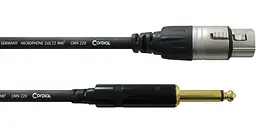 Микрофонный кабель Jack 6.3 Mono — XLR Female 5м Cordial CCM 5 FP - мініатюра 1