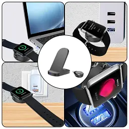 Бездротова зарядна станція HT-512 3-в-1 15 Вт для iPhone, Apple Watch та AirPods - мініатюра 5