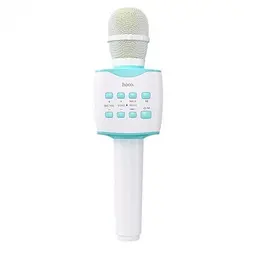 Мікрофон із караоке, Bluetooth, AUX, 1200 мА·год, HOCO BK5 Cantando, Блакитний