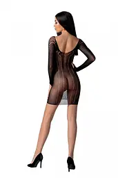 Напівпрозора мінісукня Passion BS101 One Size, black, рукави-мітенки - мініатюра 2