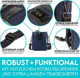 Сумка для ласощів собак Hund ist König VBT2006 Dark Blue - мініатюра 4