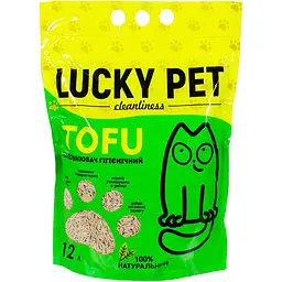 Наповнювач для котячого туалету Lucky Pet тофу гіпоалергенний 12 л