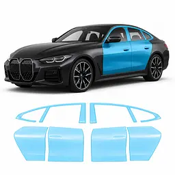 Антигравійна захисна бронеплівка за лекалами для BMW 4 Series Gran Coupe G26 2021- зони дверей і стійки вікон