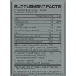 Передтренувальний комплекс Cellucor C4 Pre Workout Super Sport Arctic Snow Cone 204 г  - мініатюра 2