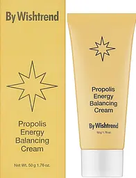 Зволожувальний крем із прополісом By Wishtrend Propolis Energy Balancing Cream - мініатюра 2
