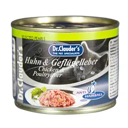 Консерви для котів Dr.Clauder's Selected Pearls Chicken & Poultry Liver з куркою та печінкою 200 г