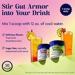 Пробіотичні волокна Enzymedica Probiotic Drink Lets Go Fiber смак ківі та полуниці 261 г - мініатюра 4