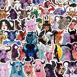 Стікерпак GeekLand Mystical Nymphs 50 штук - мініатюра 2