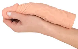 Насадка на пеніс Nature Skin Extension Sleeve 19.5 см тілесний - мініатюра 11
