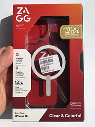 Протиударний чохол для iPhone 17e/16e/15/14/13 ZAGG Gear4 Crystal Palace MagSafe Прозорий - мініатюра 2