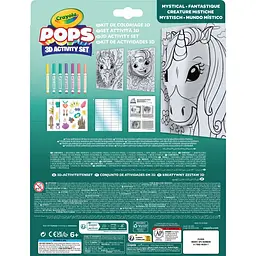 Набір для творчості Crayola Pops 3D Activity Set Містичні створіння з 7 фломастерами (04-2803) - мініатюра 2