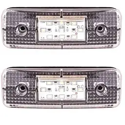 Габарит прямокутний 115х40 мм 12/24V 9 діодів Білий 2 шт. (TH 930)