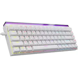 Клавіатура Ajazz NK68 Red Switch USB UA White (NK68-R-W) - мініатюра 3