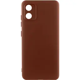 Чохол Silicone Cover Ummi Lakshmi Full Camera (AA) для Motorola Moto E13 Коричневий / Brown
