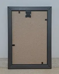 Фоторамка 13х18, срібна з коричневим обрамленням, 1715-469-3, Скло + Картон - мініатюра 2
