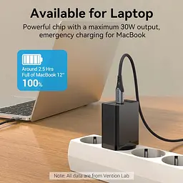 Зарядний пристрій Vention USB-C 30W PD3.0 QC4.0 PPS Black (FAIB0-EU) - мініатюра 6