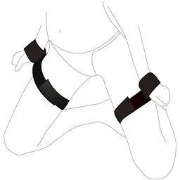 Набір для фіксації Art of Sex - BDSM Hands to Hips Simple - мініатюра 2