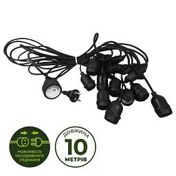 Гірлянда вулична Eurolamp 10 м 10 ламп (GAR10_M10) - мініатюра 2
