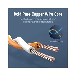 Патч-корд 1м, S/FTP cat 7 RJ-45 black Vention (ICDBF) - мініатюра 8
