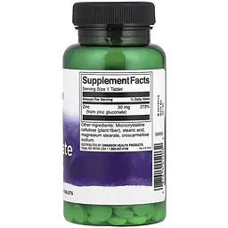 Мінеральна добавка Swanson Zinc Gluconate 30 мг 250 таблеток - мініатюра 2