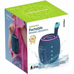 Bluetooth колонка Hopestar P90 mini 15W Blue - мініатюра 3