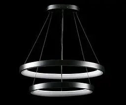 Люстра стельова LED Splendid Ray L2681/600+400/2, чорний, регульована температура світла, сучасний стиль
