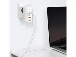 Мережевий зарядний пристрій Baseus GaN2 Pro Quick Charger 2USB + 2Type-C 100W CCGAN2P-L02 White - мініатюра 6