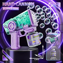 Бульбашковий пістолет для дітей Bubble Blaster Toy 5000+ Bubbles Per Min Bubble M - мініатюра 2
